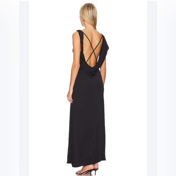 NWT Free People X REVOLVE Roxanne Dress in Black Free People Sz L $250 - Picture 5 of 6